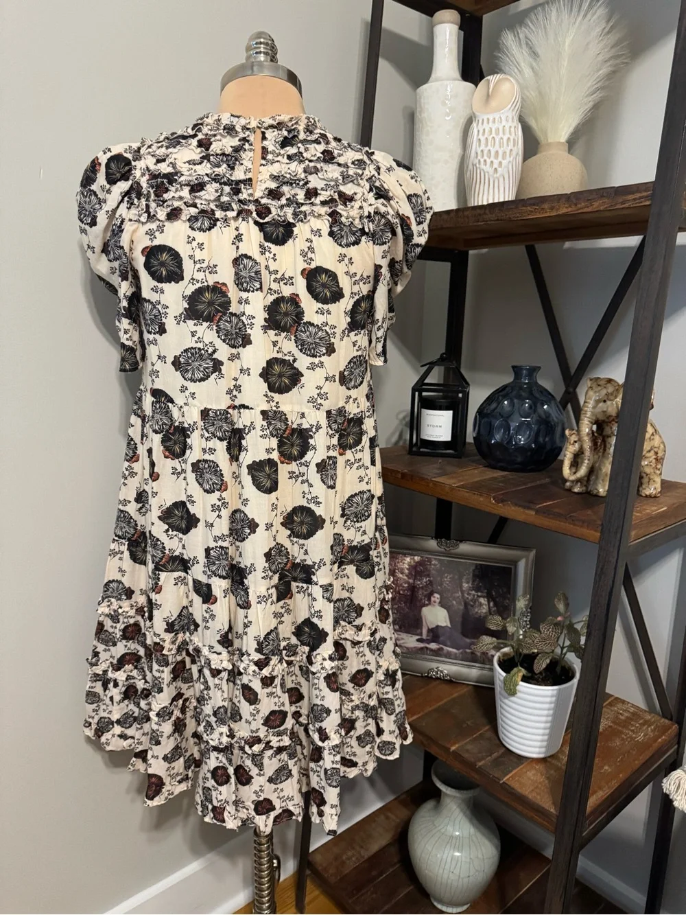 Ulla Johnson Cassian Dress Gardenia Floral Mini Dress Women’s SIZE 4 - Picture 3 of 12